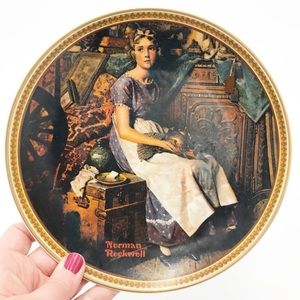 Norman Rockwell "Dreaming in the Attic" Plate